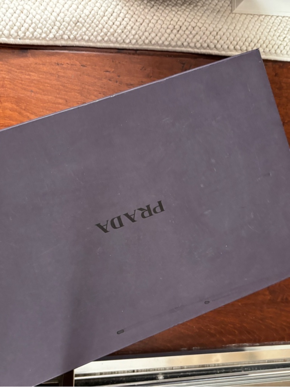 Prada Black Seta Calf Leather Knee High Boots Kitten Heel EU 36 US 6 Pointed Toe - Picture 4 of 16